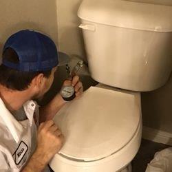 Toilet repair technician