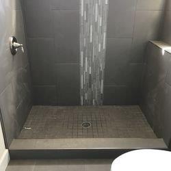 custom tiled shower 